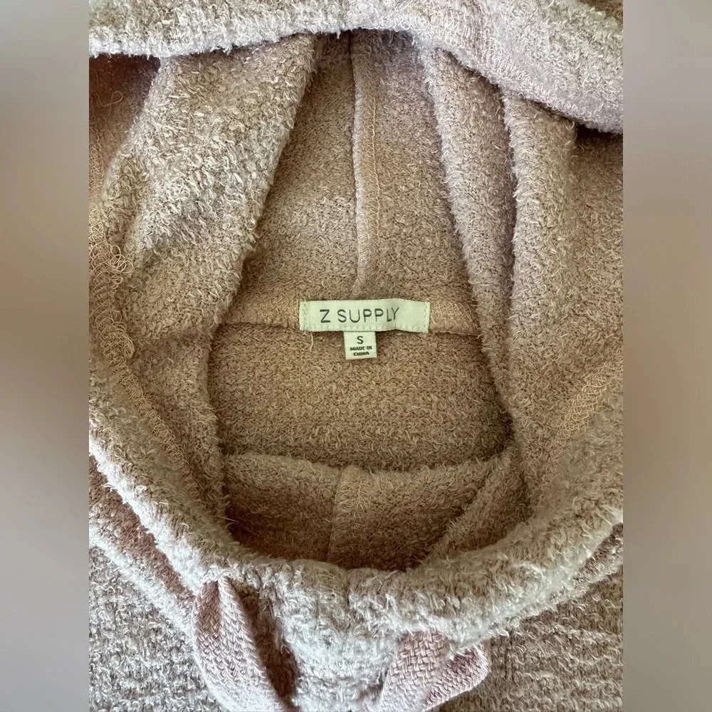 Z Supply Kacey Feather Hoodie in Mauve - Picture 8 of 9